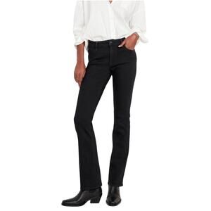 Old Navy Black Wow Mid-rise Boot Cut jeans, stretch, Size 0 Short